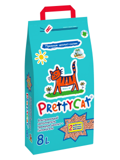 Наполнитель впитывающий Prettycat Premium премиум цеолит + силикагель с ароматом ТРОПИКИ